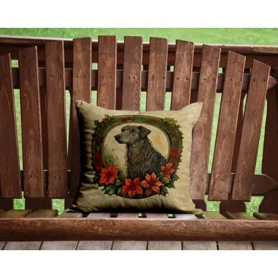Caroline's Treasures Christmas Flowers Frame Other/no Pattern Polyester Indoor/outdoor Throw Pillow
