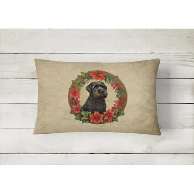 Caroline's Treasures Christmas Flowers Frame Other/no Pattern Polyester Indoor/outdoor Throw Pillow