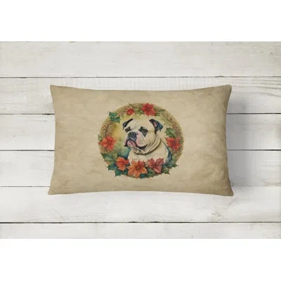 Caroline's Treasures Christmas Flowers Frame Other/no Pattern Polyester Indoor/outdoor Throw Pillow