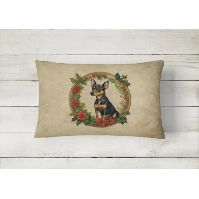 Caroline's Treasures Christmas Flowers Frame Other/no Pattern Polyester Indoor/outdoor Throw Pillow