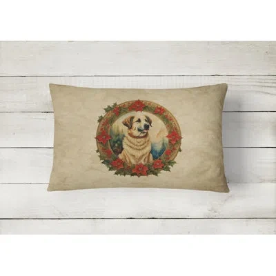Caroline's Treasures Christmas Flowers Frame Other/no Pattern Polyester Indoor/outdoor Throw Pillow