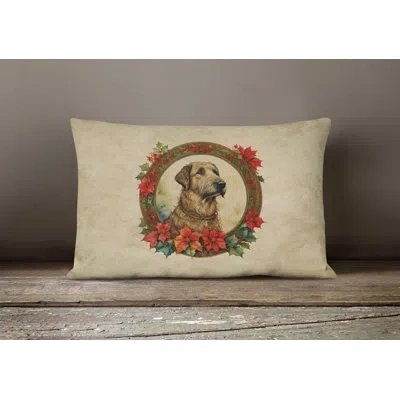 Caroline's Treasures Christmas Flowers Frame Other/no Pattern Polyester Indoor/outdoor Throw Pillow
