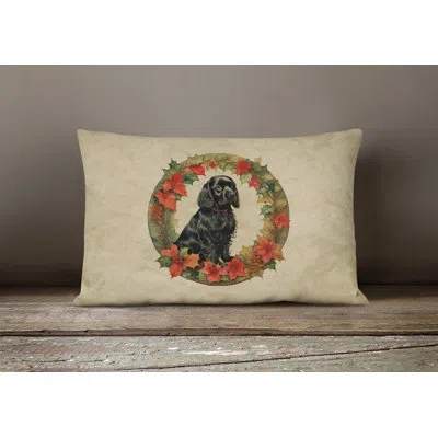 Caroline's Treasures Christmas Flowers Frame Other/no Pattern Polyester Indoor/outdoor Throw Pillow