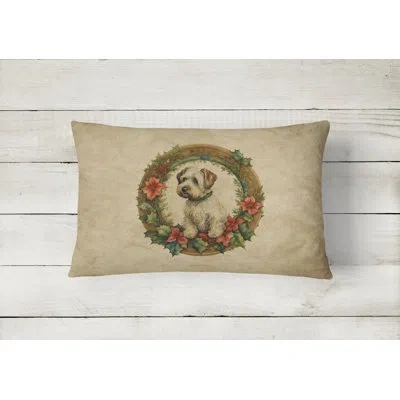 Caroline's Treasures Christmas Flowers Frame Other/no Pattern Polyester Indoor/outdoor Throw Pillow
