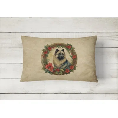 Caroline's Treasures Christmas Flowers Frame Other/no Pattern Polyester Indoor/outdoor Throw Pillow