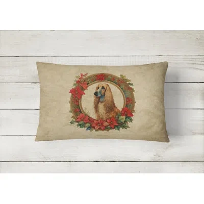 Caroline's Treasures Christmas Flowers Frame Other/no Pattern Polyester Indoor/outdoor Throw Pillow