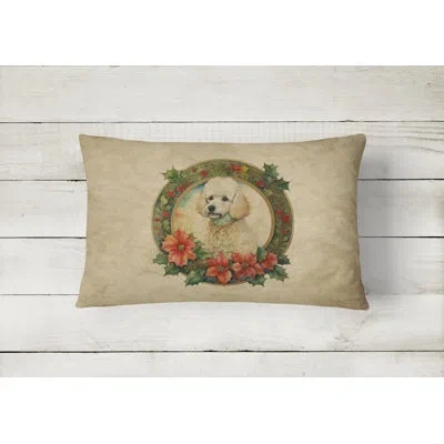Caroline's Treasures Christmas Flowers Frame Other/no Pattern Polyester Indoor/outdoor Throw Pillow