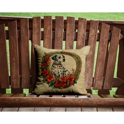 Caroline's Treasures Christmas Flowers Frame Other/no Pattern Polyester Indoor/outdoor Throw Pillow
