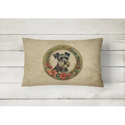 Caroline's Treasures Christmas Flowers Frame Other/no Pattern Polyester Indoor/outdoor Throw Pillow