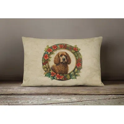 Caroline's Treasures Christmas Flowers Frame Other/no Pattern Polyester Indoor/outdoor Throw Pillow