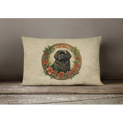 Caroline's Treasures Christmas Flowers Frame Other/no Pattern Polyester Indoor/outdoor Throw Pillow