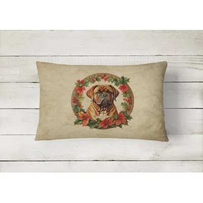 Caroline's Treasures Christmas Flowers Frame Other/no Pattern Polyester Indoor/outdoor Throw Pillow