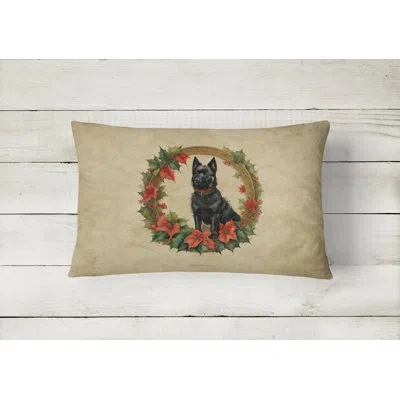 Caroline's Treasures Christmas Flowers Frame Other/no Pattern Polyester Indoor/outdoor Throw Pillow