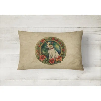 Caroline's Treasures Christmas Flowers Frame Other/no Pattern Polyester Indoor/outdoor Throw Pillow