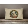 Caroline's Treasures Christmas Flowers Frame Other/no Pattern Throw Pillow