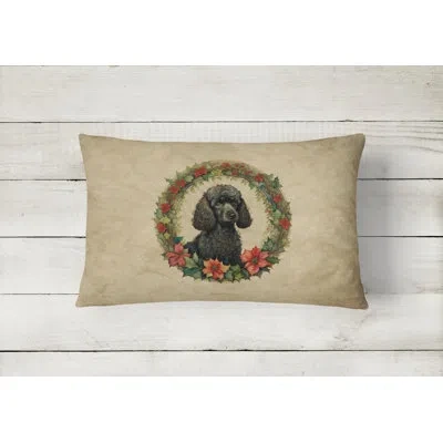 Caroline's Treasures Christmas Flowers Frame Other/no Pattern Throw Pillow