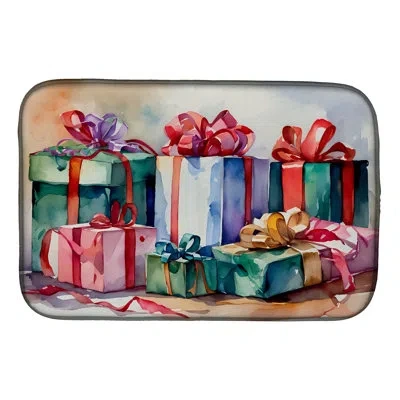 Caroline's Treasures Christmas Gifts Dish Drying Mat In Natural