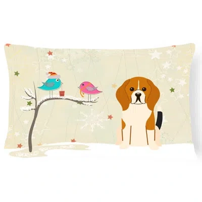 Caroline's Treasures Christmas Neutral Solid Indoor/outdoor Lumbar Pillow