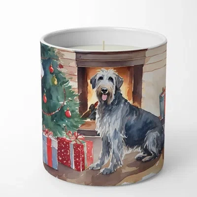 Caroline's Treasures Christmas Tree Scented Tumbler Candle With Ceramic Holder In Multi Color