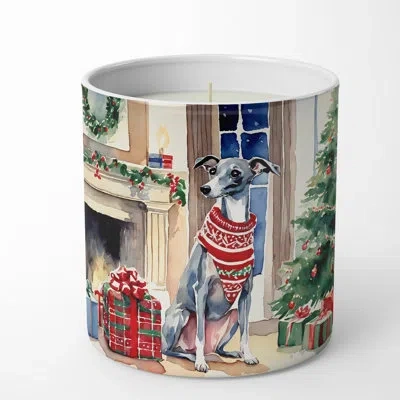 Caroline's Treasures Christmas Tree Scented Tumbler Candle With Ceramic Holder In Multi Color