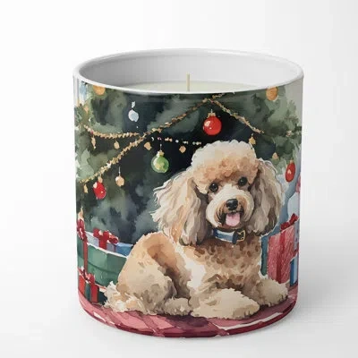 Caroline's Treasures Christmas Tree Scented Tumbler Candle With Ceramic Holder In Multi Color