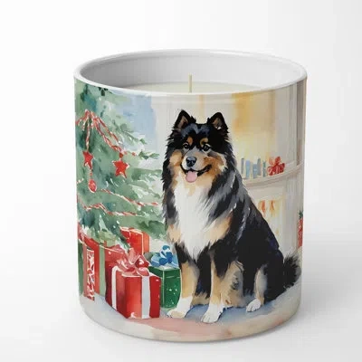 Caroline's Treasures Christmas Tree Scented Tumbler Candle With Ceramic Holder In Multi Color