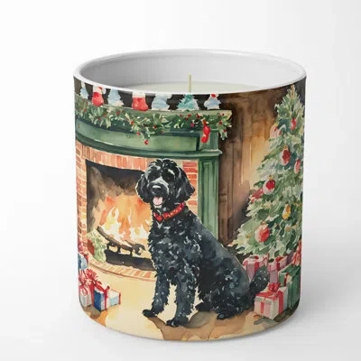Caroline's Treasures Christmas Tree Scented Tumbler Candle With Ceramic Holder In Multi Color