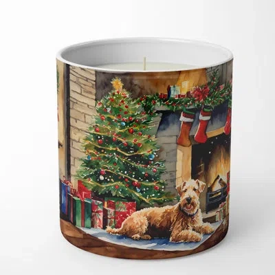 Caroline's Treasures Christmas Tree Scented Tumbler Candle With Ceramic Holder In Multi Color;multi Color