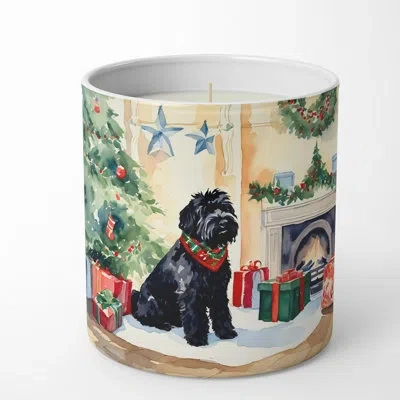 Caroline's Treasures Christmas Tree Scented Tumbler Candle With Ceramic Holder In Multi Color;multi Color