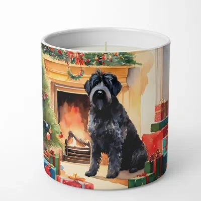 Caroline's Treasures Christmas Tree Scented Tumbler Candle With Ceramic Holder In Multi Color;multi Color