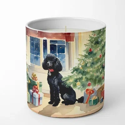 Caroline's Treasures Christmas Tree Scented Tumbler Candle With Ceramic Holder In Multi Color;multi Color