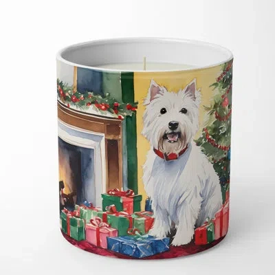 Caroline's Treasures Christmas Tree Scented Tumbler Candle With Ceramic Holder In Multi Color;multi Color