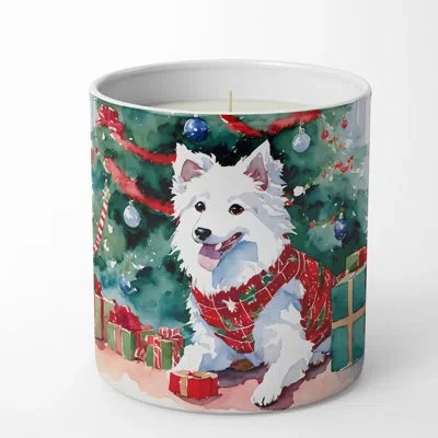 Caroline's Treasures Christmas Tree Scented Tumbler Candle With Ceramic Holder In Multi Color;multi Color