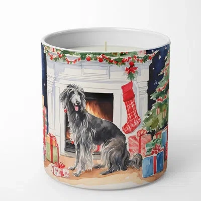 Caroline's Treasures Christmas Tree Scented Tumbler Candle With Ceramic Holder In Multi Color;multi Color