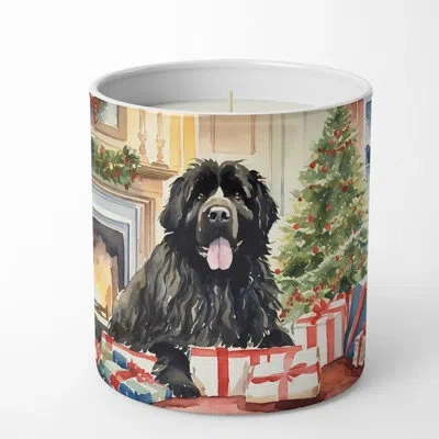 Caroline's Treasures Christmas Tree Scented Tumbler Candle With Ceramic Holder In Multi Color;multi Color