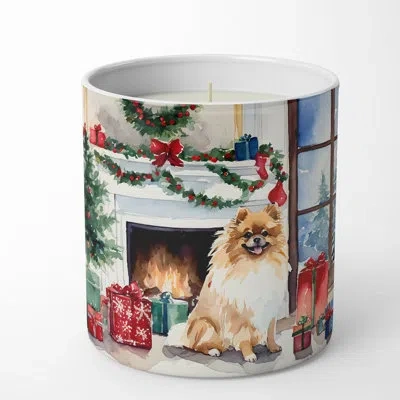 Caroline's Treasures Christmas Tree Scented Tumbler Candle With Ceramic Holder In Multi Color;multi Color