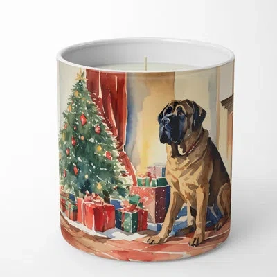 Caroline's Treasures Christmas Tree Scented Tumbler Candle With Ceramic Holder In Multi Color;multi Color