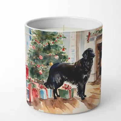 Caroline's Treasures Christmas Tree Scented Tumbler Candle With Ceramic Holder In Multi Color;multi Color