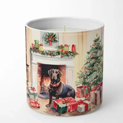 Caroline's Treasures Christmas Tree Scented Tumbler Candle With Ceramic Holder In Multi Color;multi Color