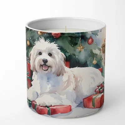 Caroline's Treasures Christmas Tree Scented Tumbler Candle With Ceramic Holder In Multi Color;multi Color