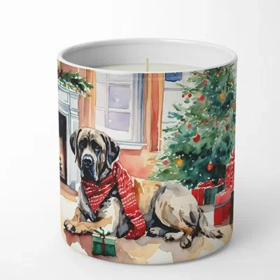 Caroline's Treasures Christmas Tree Scented Tumbler Candle With Ceramic Holder In Multi Color;multi Color