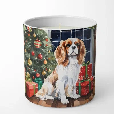 Caroline's Treasures Christmas Tree Scented Tumbler Candle With Ceramic Holder In Multi Color;multi Color