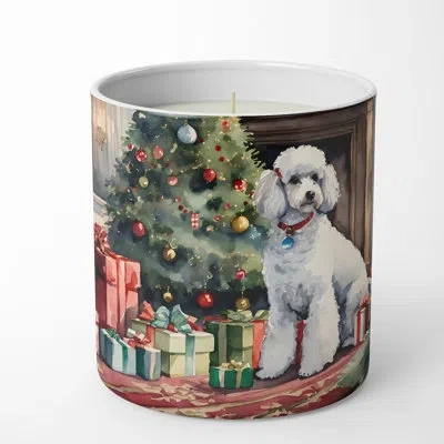 Caroline's Treasures Christmas Tree Scented Tumbler Candle With Ceramic Holder In Multi Color;multi Color