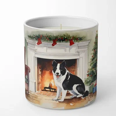 Caroline's Treasures Christmas Tree Scented Tumbler Candle With Ceramic Holder In Multi Color;multi Color