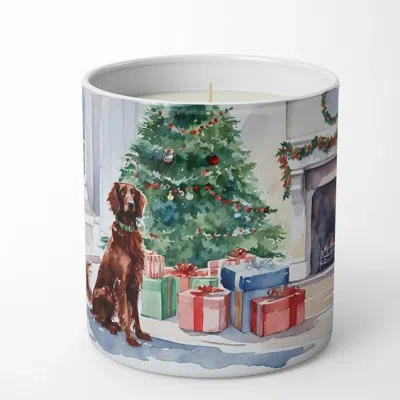 Caroline's Treasures Christmas Tree Scented Tumbler Candle With Ceramic Holder In Multi Color;multi Color
