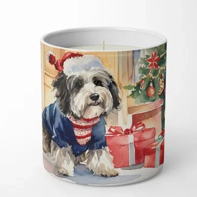 Caroline's Treasures Christmas Tree Scented Tumbler Candle With Ceramic Holder In Multi Color;multi Color