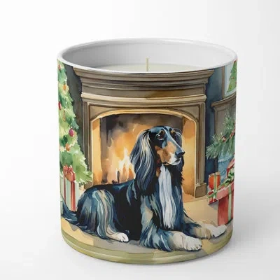 Caroline's Treasures Christmas Tree Scented Tumbler Candle With Ceramic Holder In Multi Color;multi Color