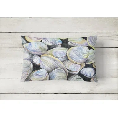 Caroline's Treasures Clam Quahog Indoor/outdoor Throw Pillow