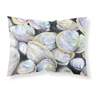 Caroline's Treasures Clam Quahog Pillowcase In Gray