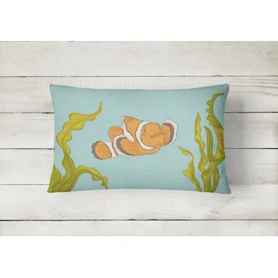 Caroline's Treasures Clown Fish Indoor/outdoor Throw Pillow